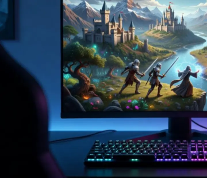 Ciemny fantasy świat RPG oraz futurystyczne miasto z gier RPG na PC